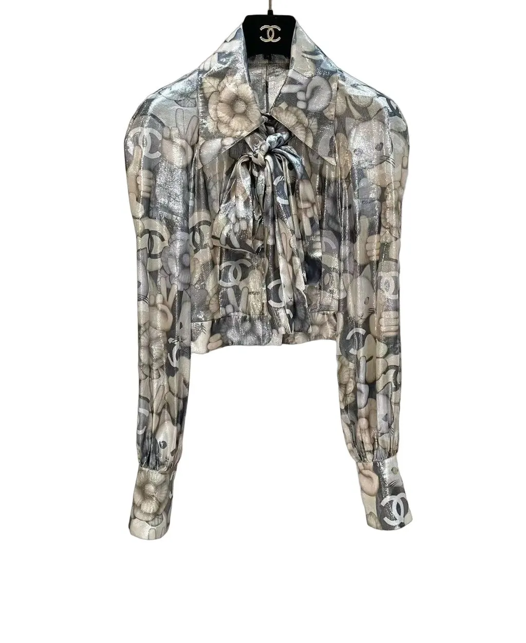Chanel Silk Top MultiColor Silk Very good - Front View