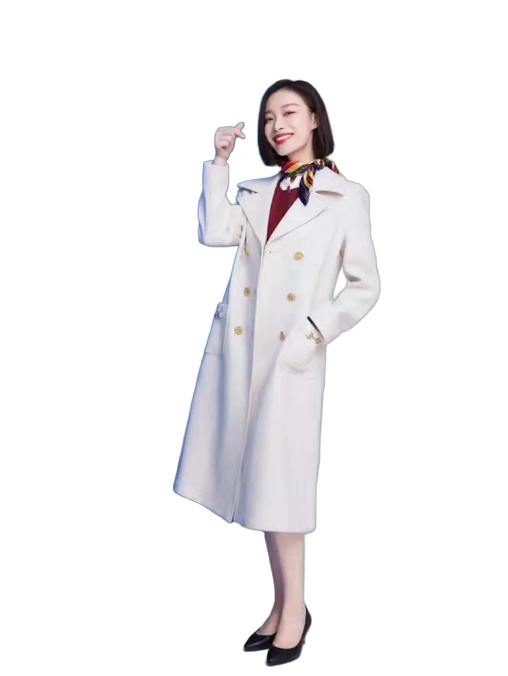 Gucci Wool Coat MultiColor Wool Never worn, with tag - Front View