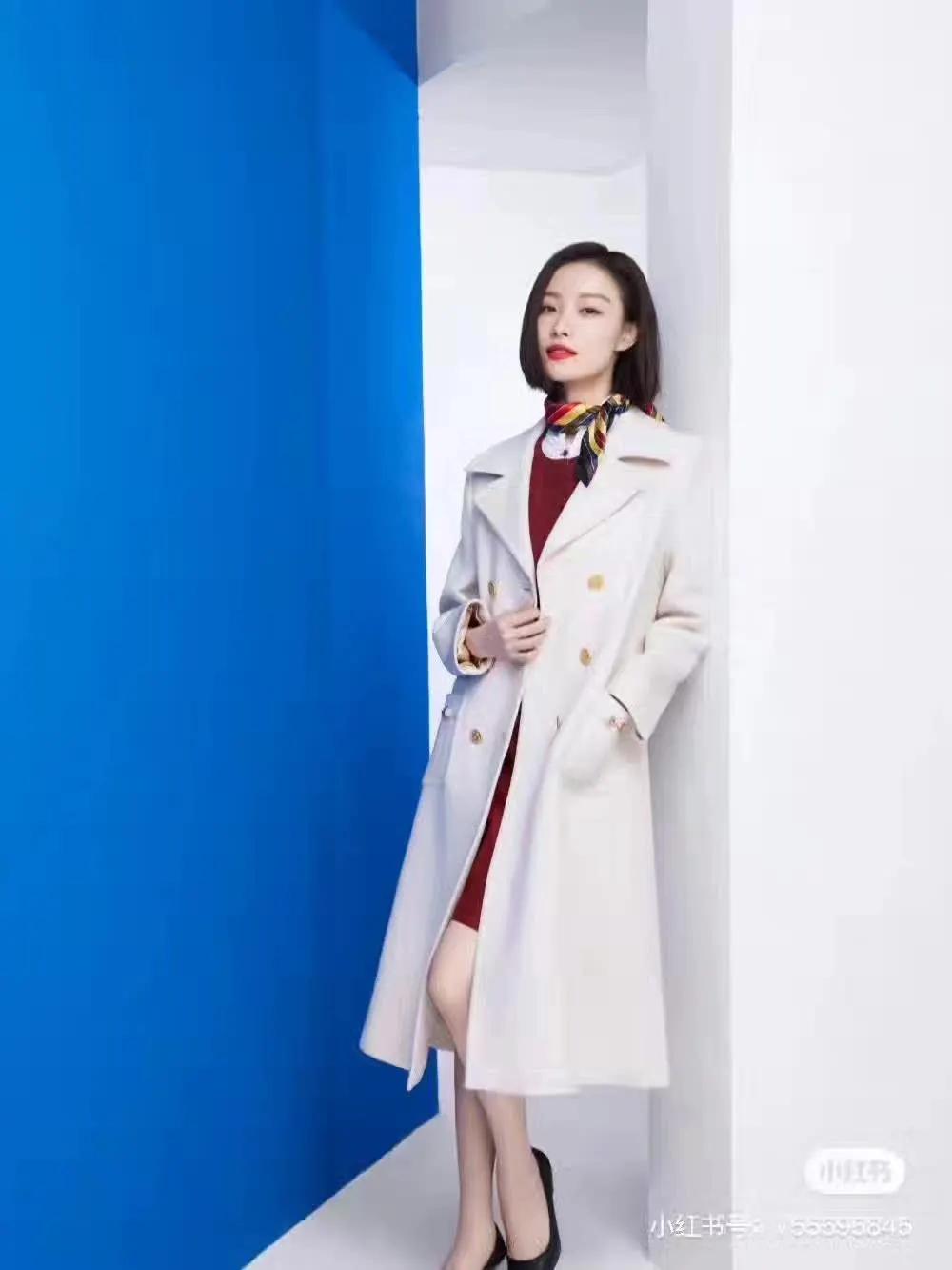 Gucci Wool Coat MultiColor Wool Never worn, with tag - Back View