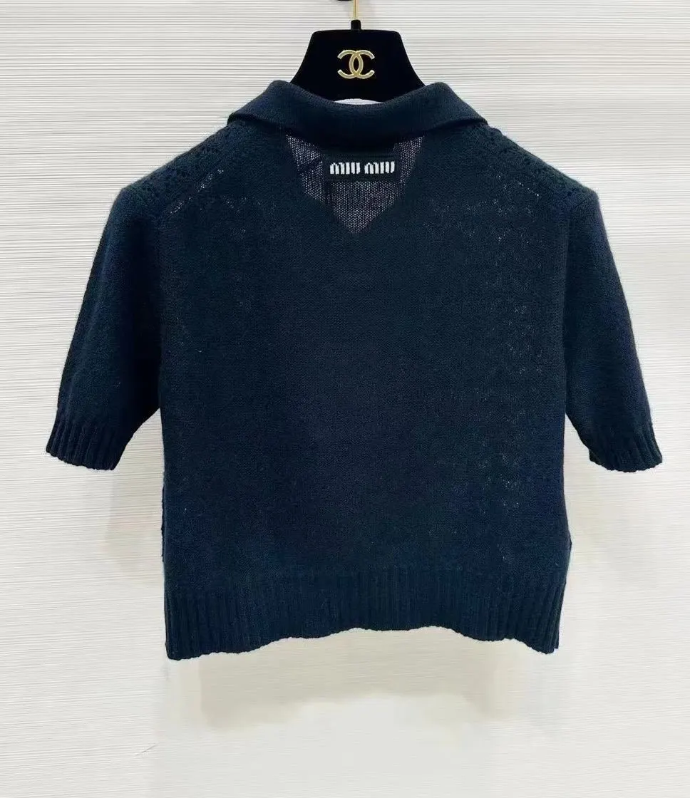 Miu Miu Cotton Top MultiColor Cotton Never worn, with tag - Back View