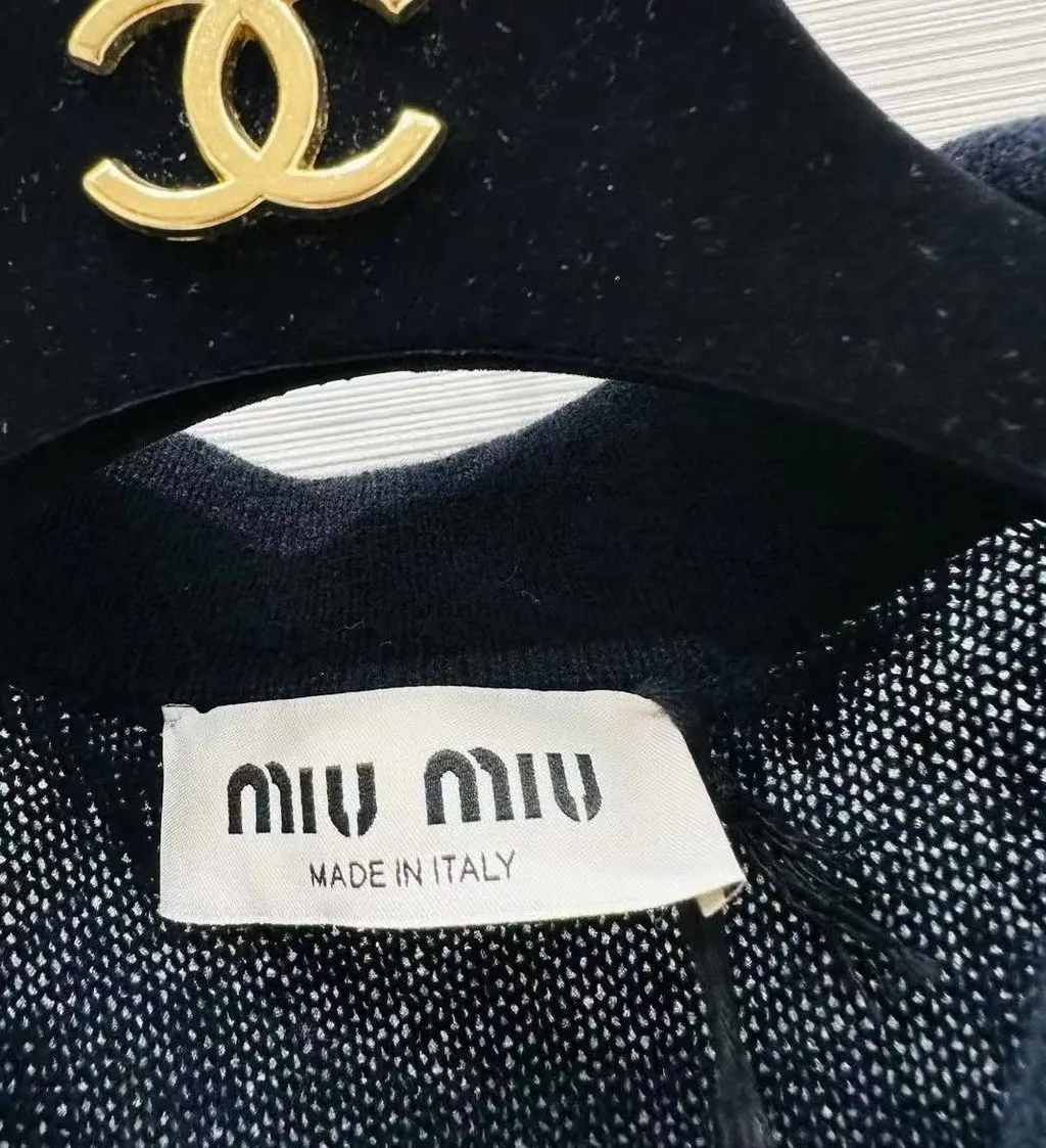 Miu Miu Cotton Top MultiColor Cotton Never worn, with tag - Inside View