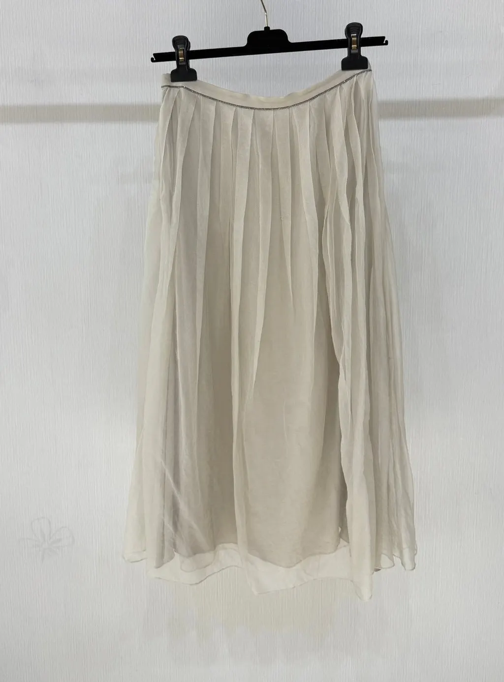 Brunello Cucinelli Pink Silk Skirt Pink Silk Very good - Back View
