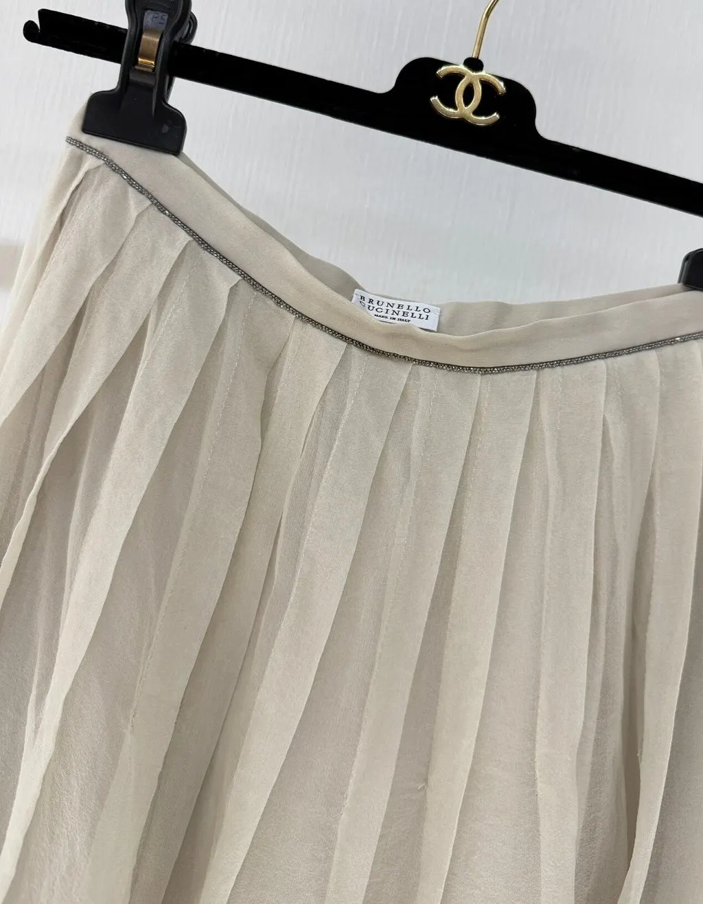 Brunello Cucinelli Pink Silk Skirt Pink Silk Very good - Inside View