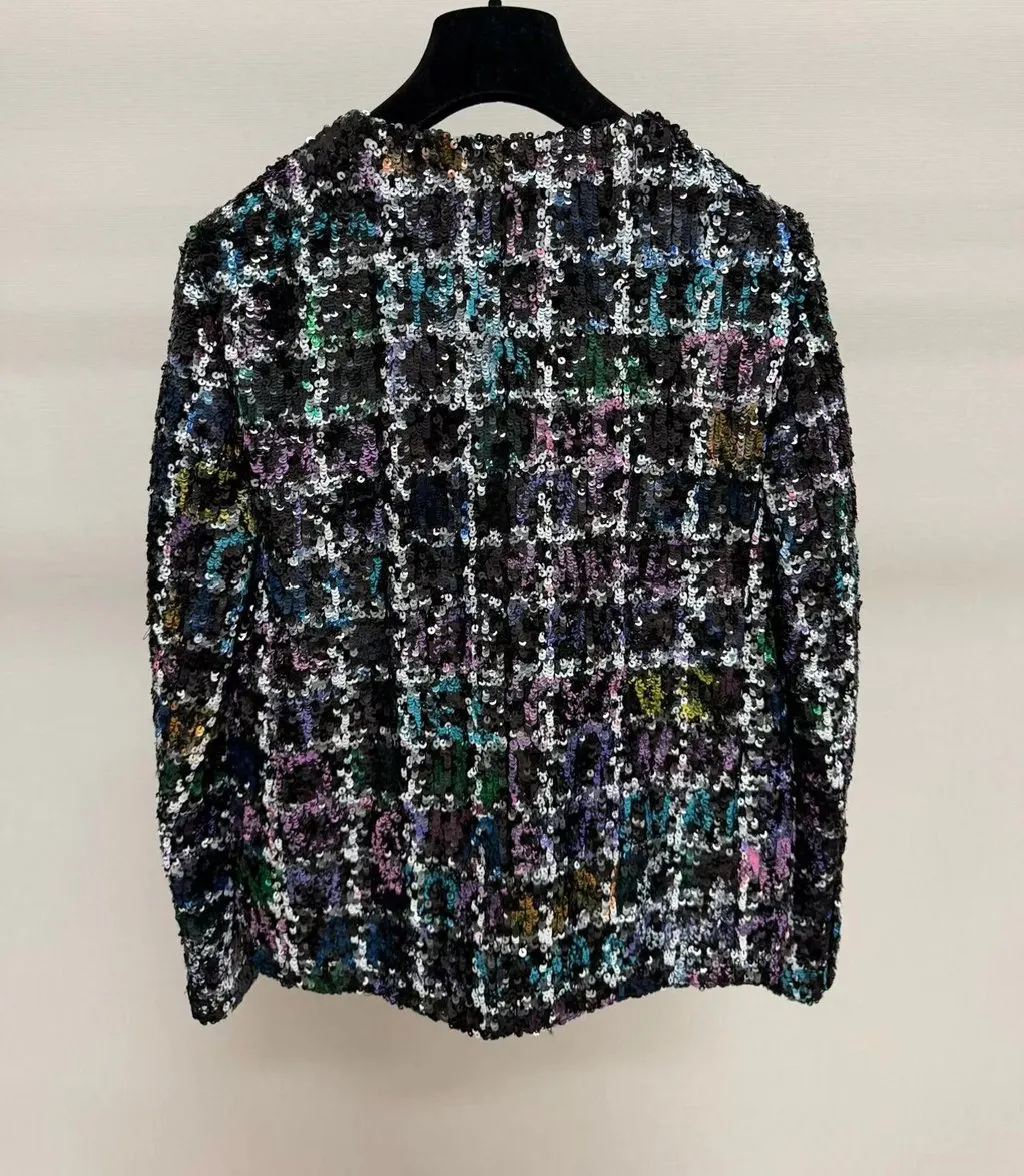 Chanel Tweed Jacket MultiColor Tweed Never worn - Back View