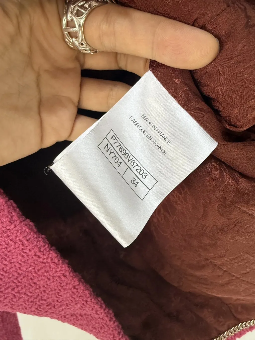 Chanel Red Tweed Jacket Red Tweed Very good - Box View