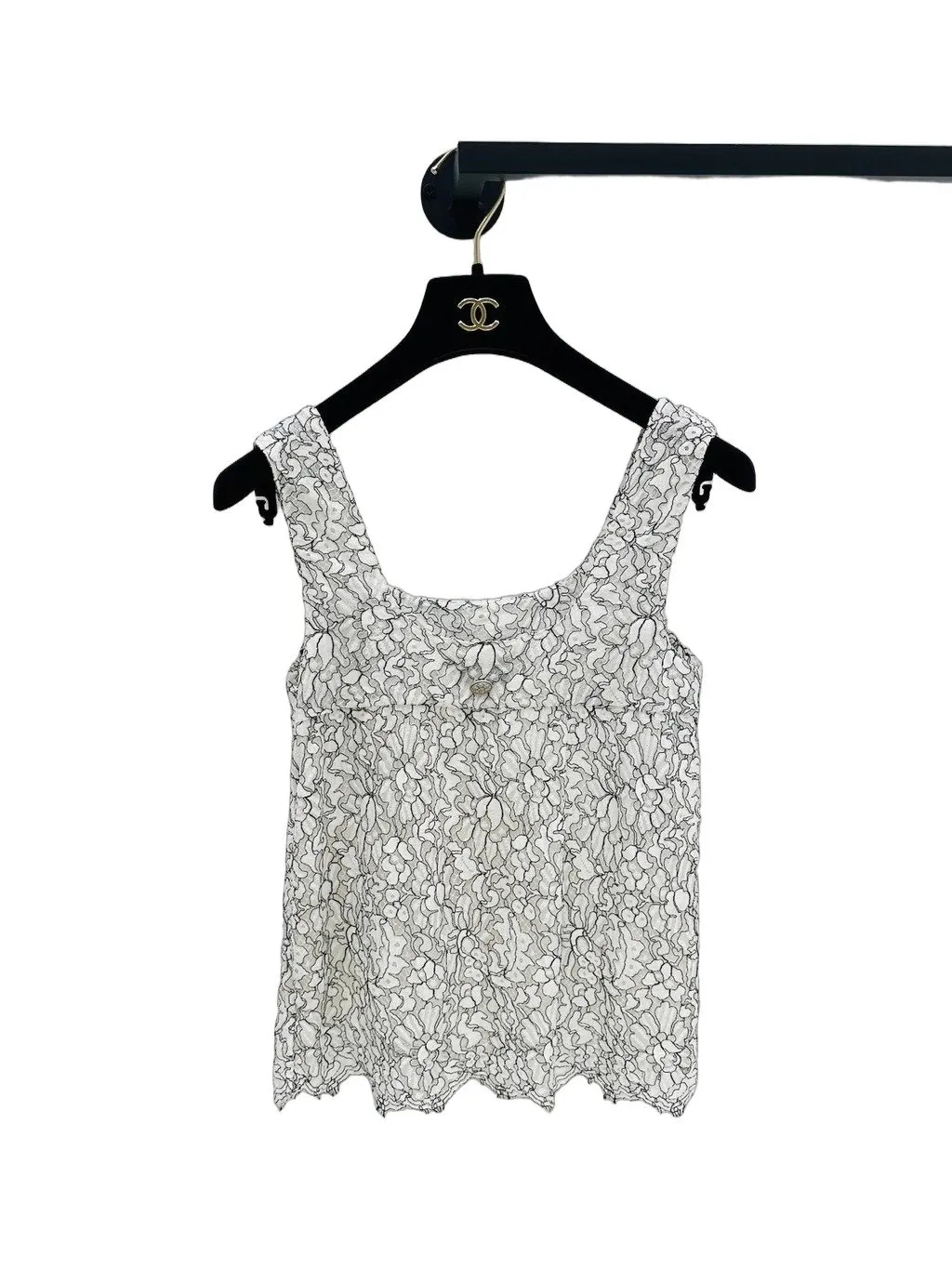 Chanel Lace Top MultiColor Lace Very good - Front View