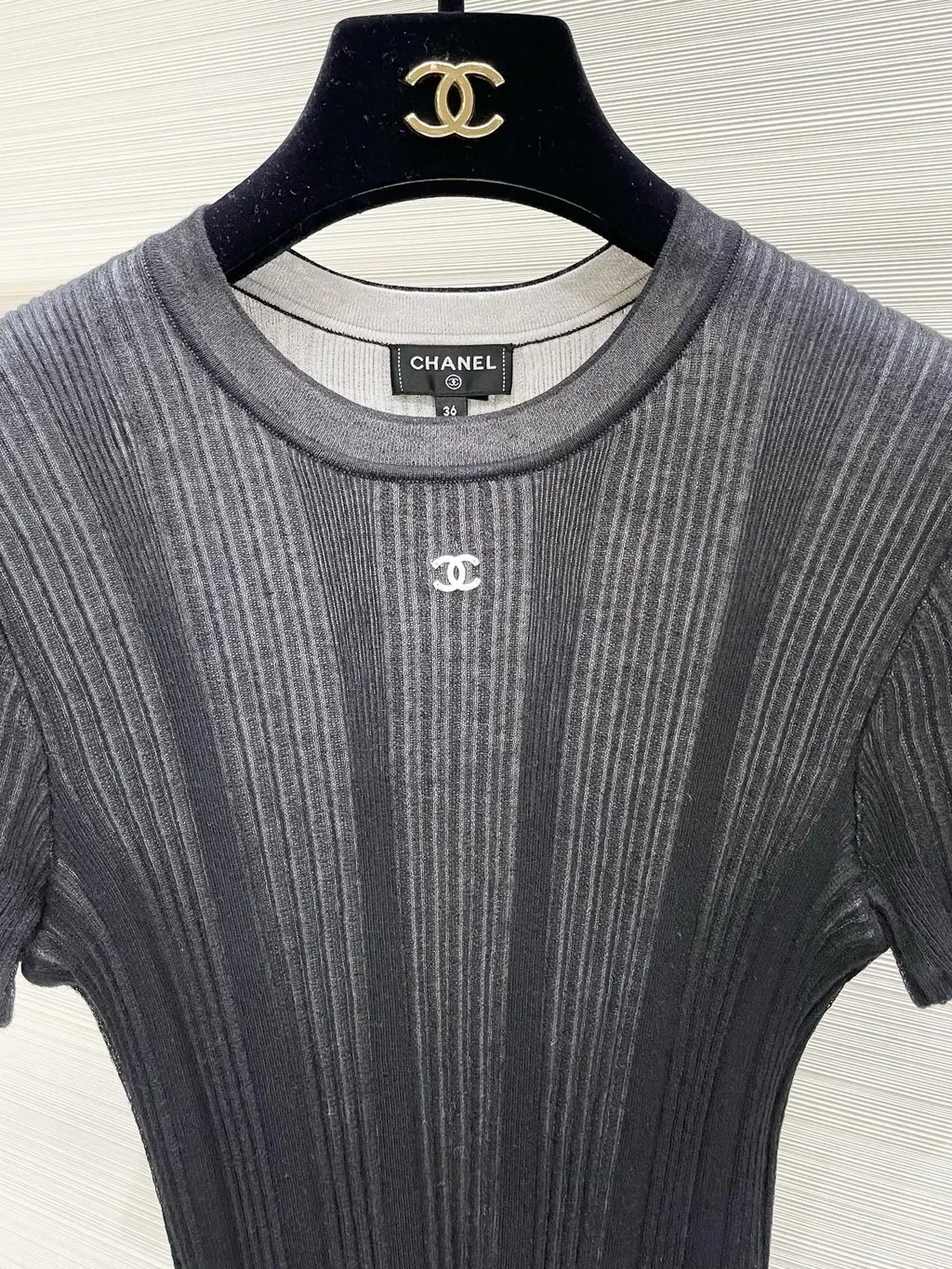 Chanel Cotton Top MultiColor Cotton Very good - Inside View