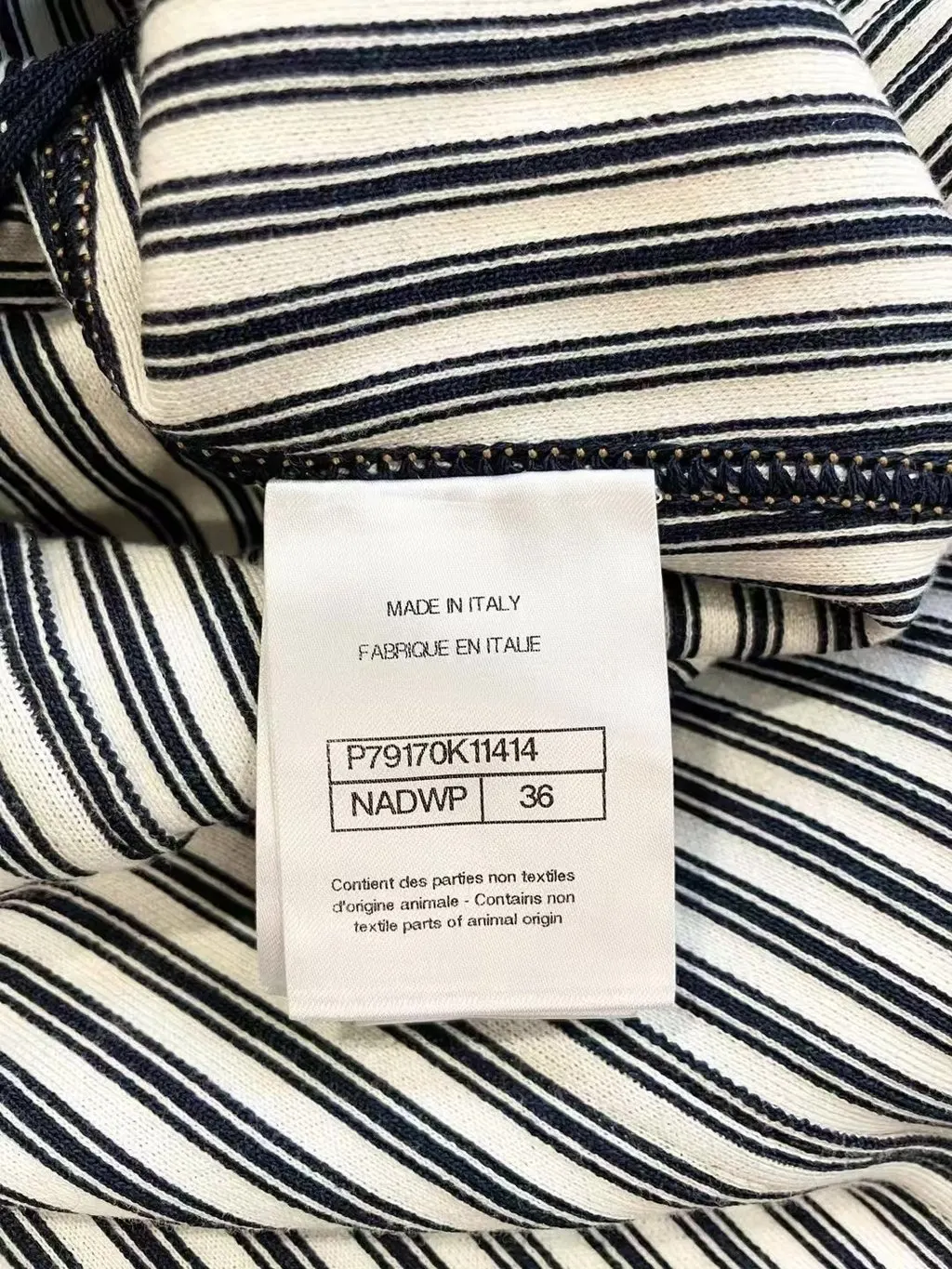 Chanel Navy Silk Jacket Navy Silk Very good - Model View