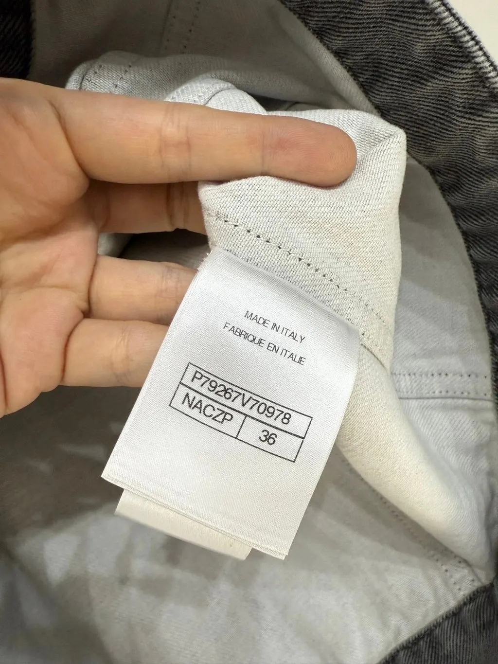 Chanel Grey Denim Jacket Grey Denim Very good - Box View