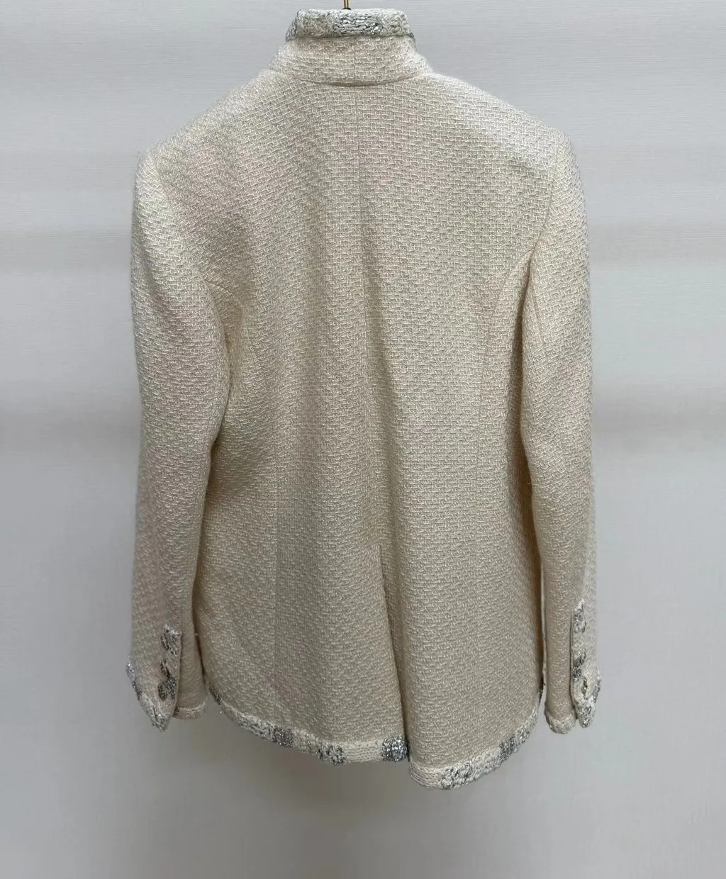 Chanel Ecru Tweed Jacket Ecru Tweed Very good - Box View