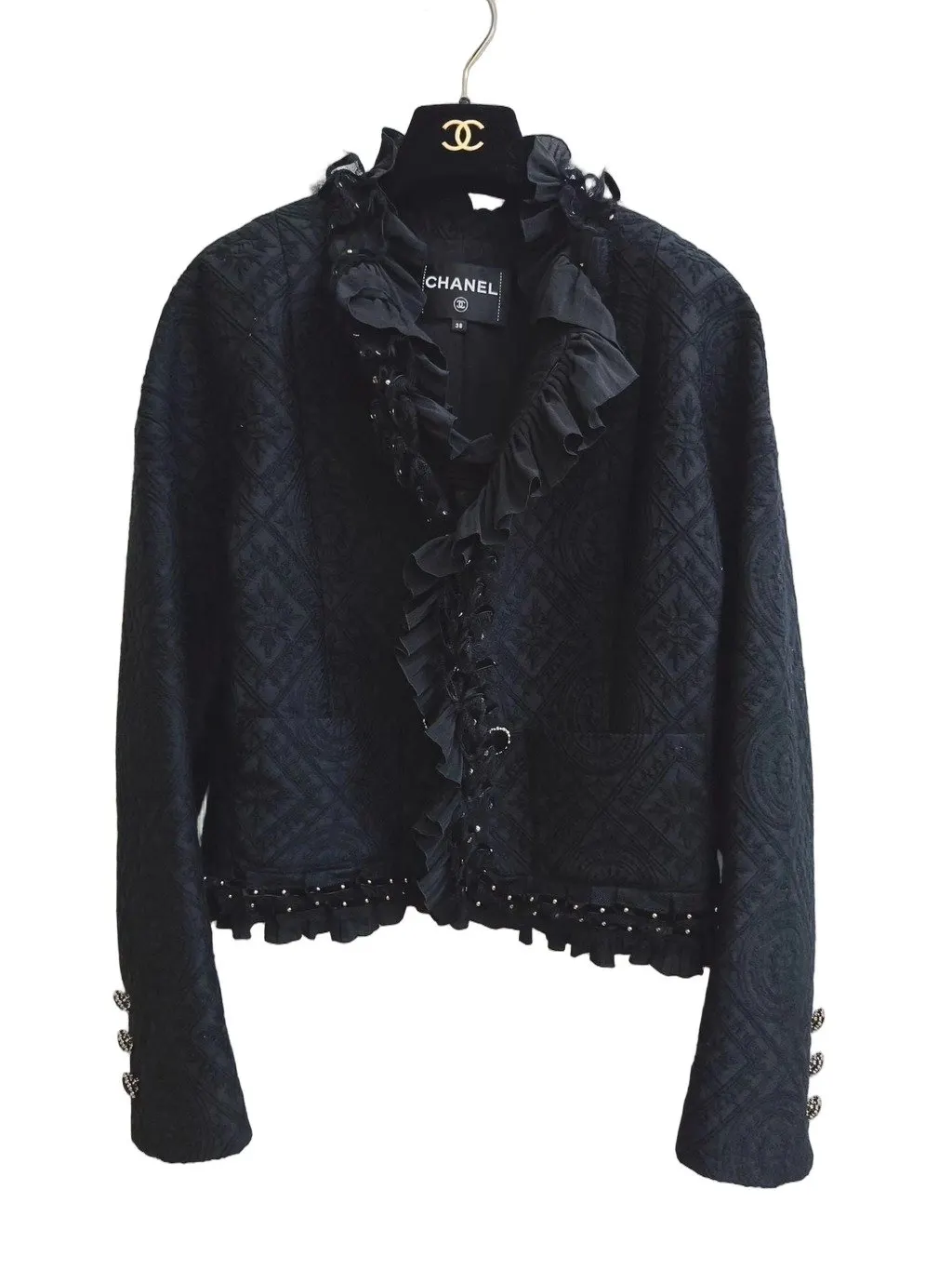 Chanel Silk Jacket MultiColor Silk Very good - Front View