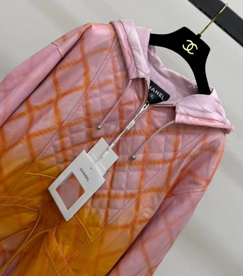 Chanel Leather Jacket MultiColor Leather Never worn - Inside View