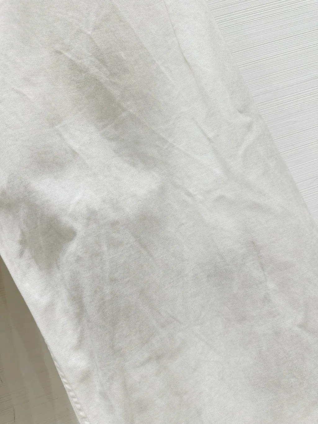 Balenciaga White Denim Trousers White Denim Very good - Model View