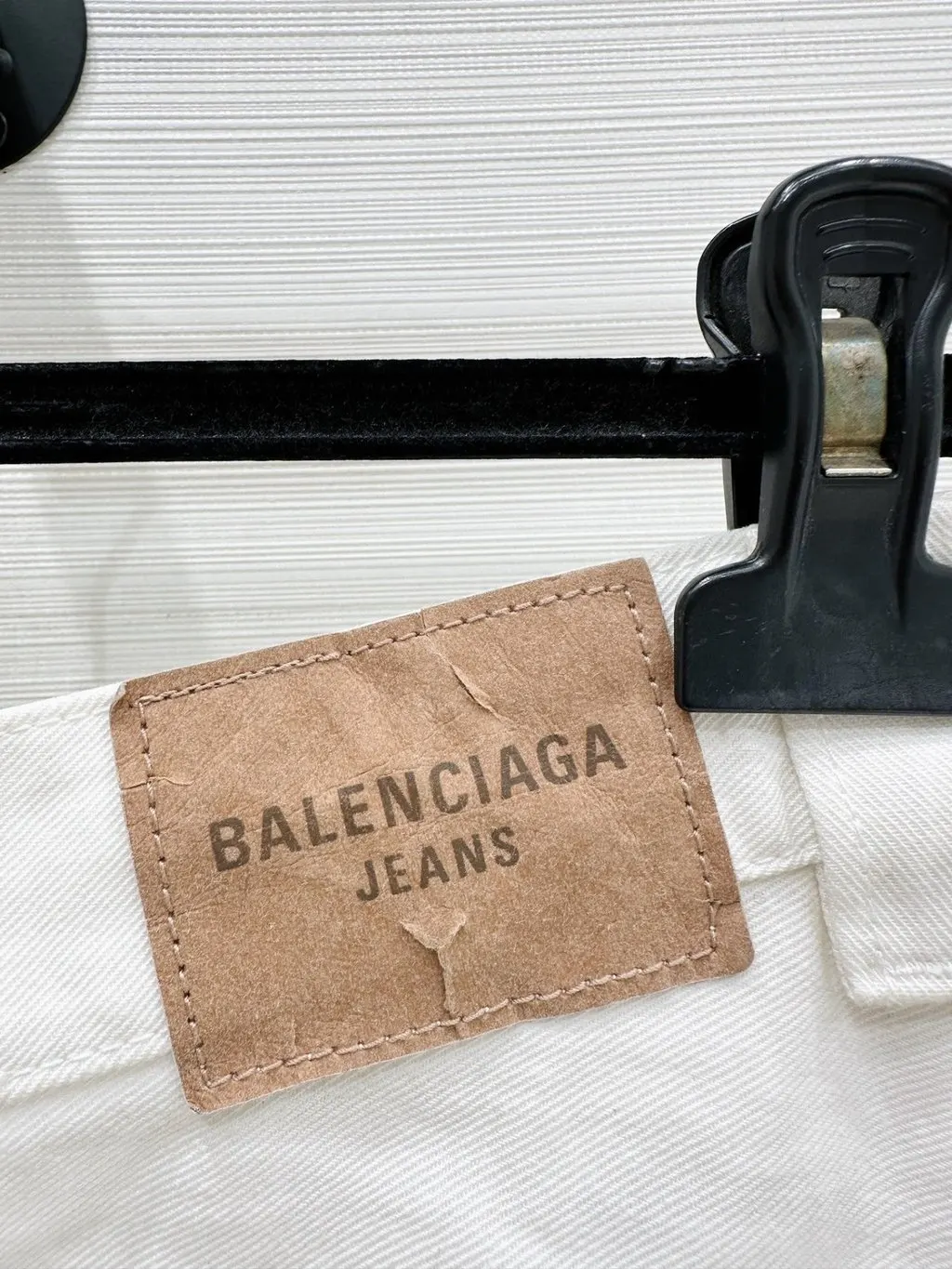 Balenciaga White Denim Trousers White Denim Very good - Box View