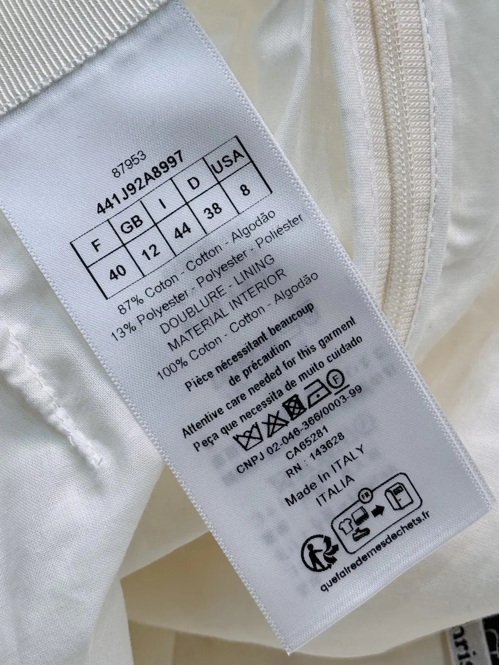 Dior Cotton Skirt MultiColor Cotton Very good - Model View