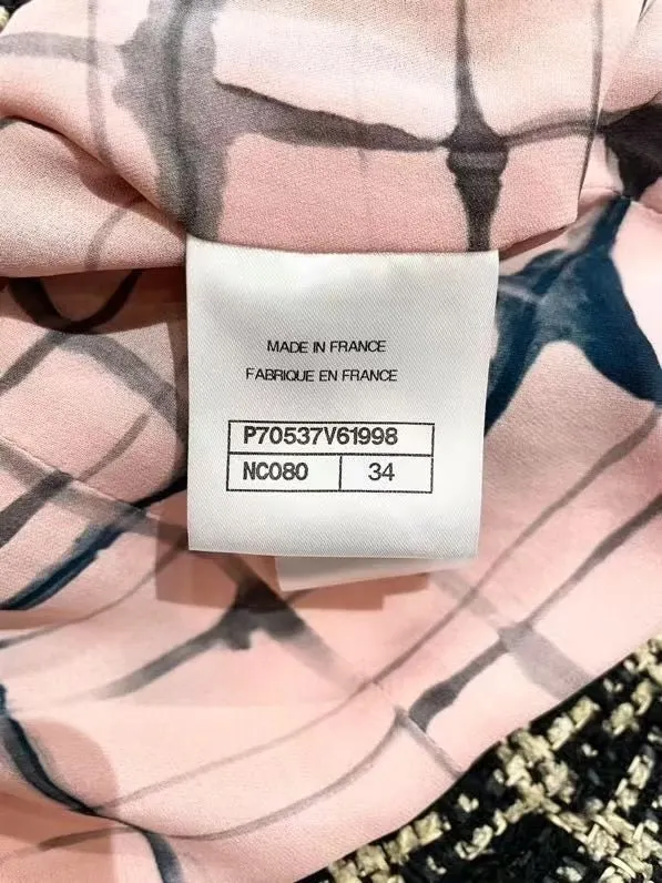 Chanel Tweed Jacket MultiColor Tweed Very good - Model View