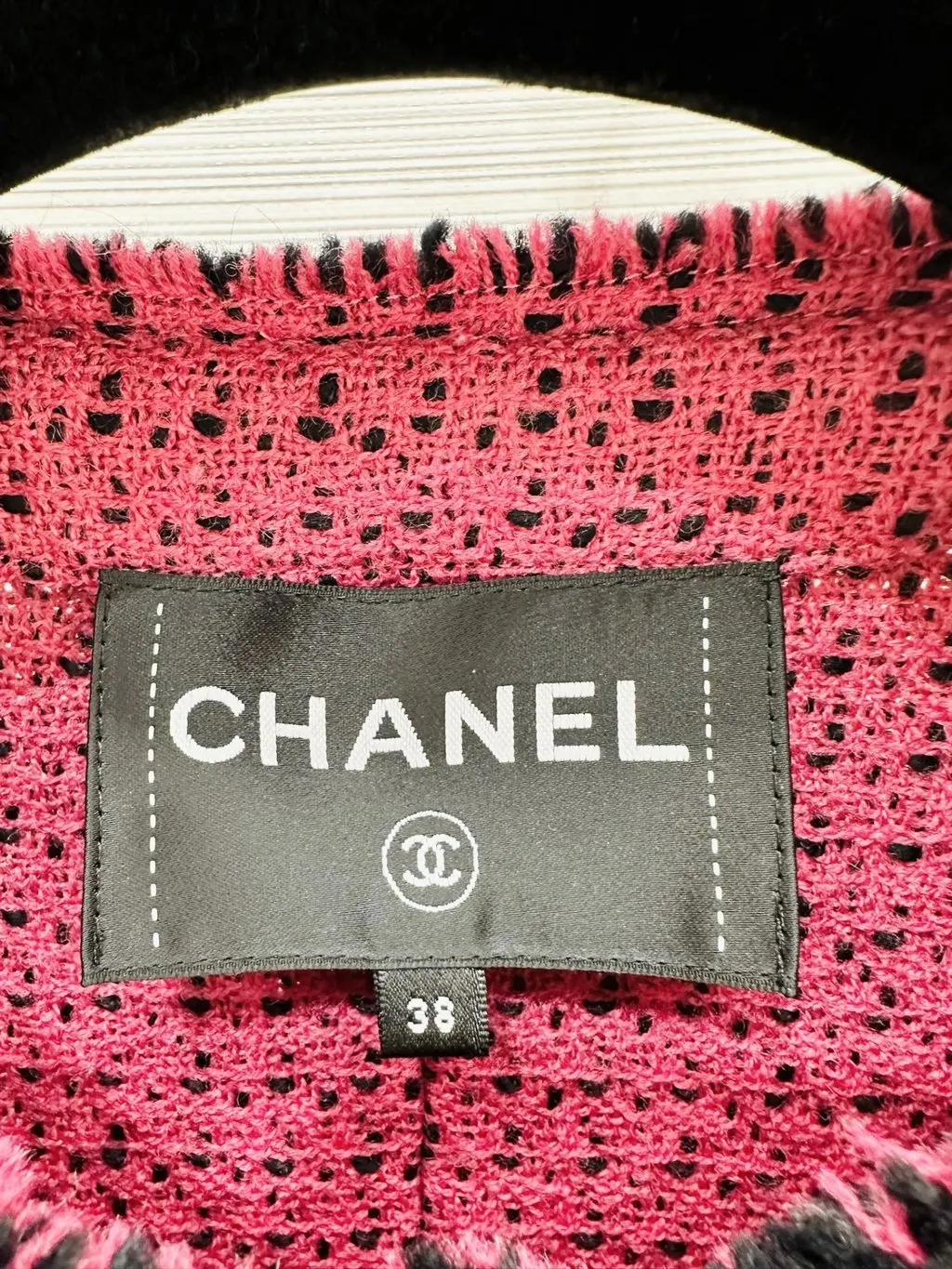 Chanel Tweed Jacket MultiColor Tweed Very good - Back View