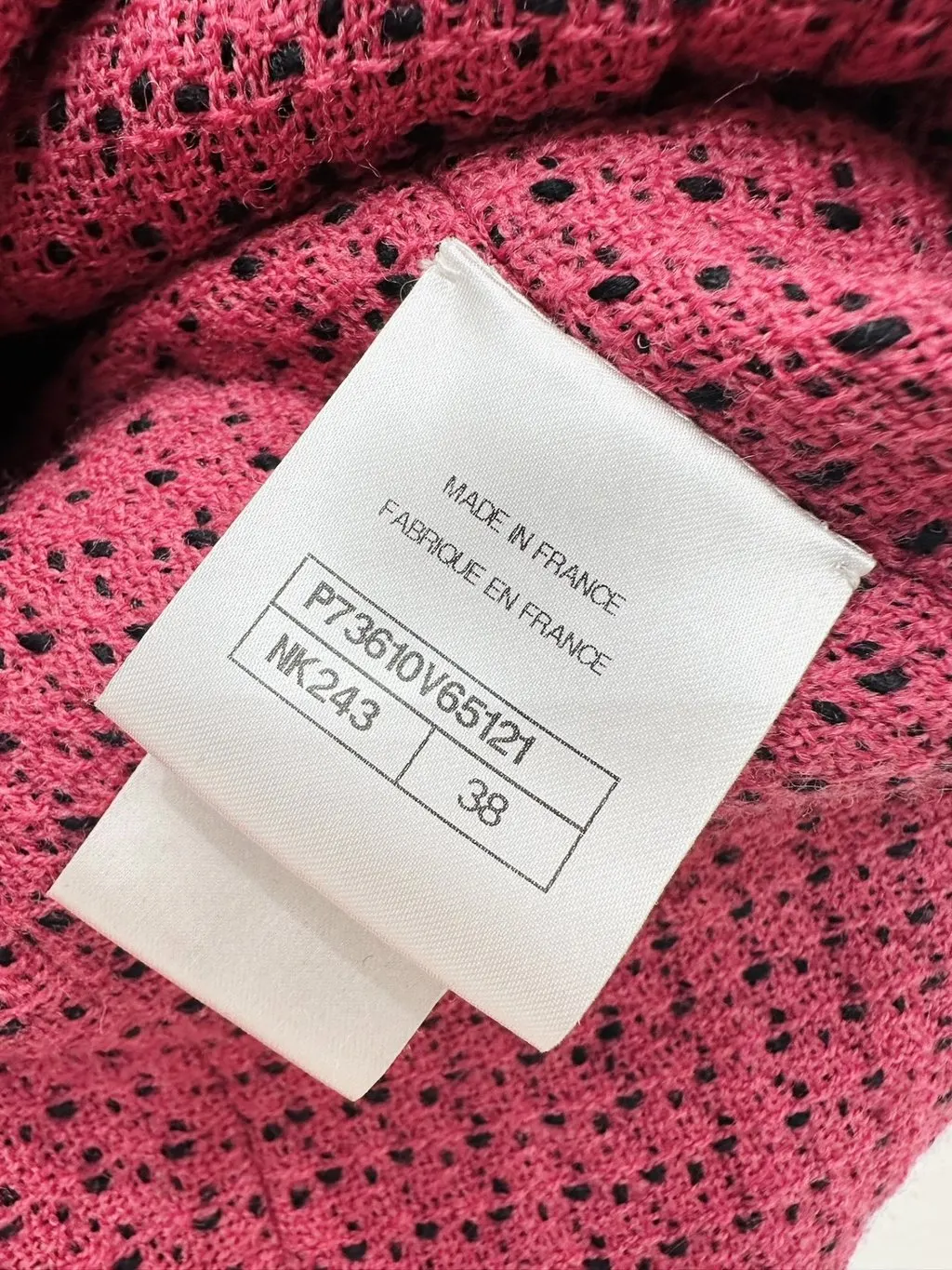 Chanel Tweed Jacket MultiColor Tweed Very good - Box View