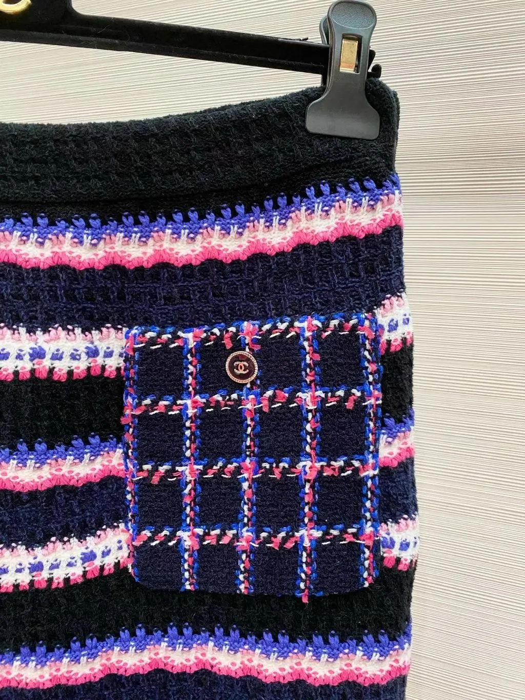 Chanel Purple Cotton Skirt Purple Cotton Very good - Inside View
