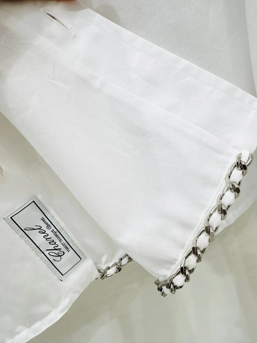 Chanel White Cotton Top White Cotton Never worn - Box View
