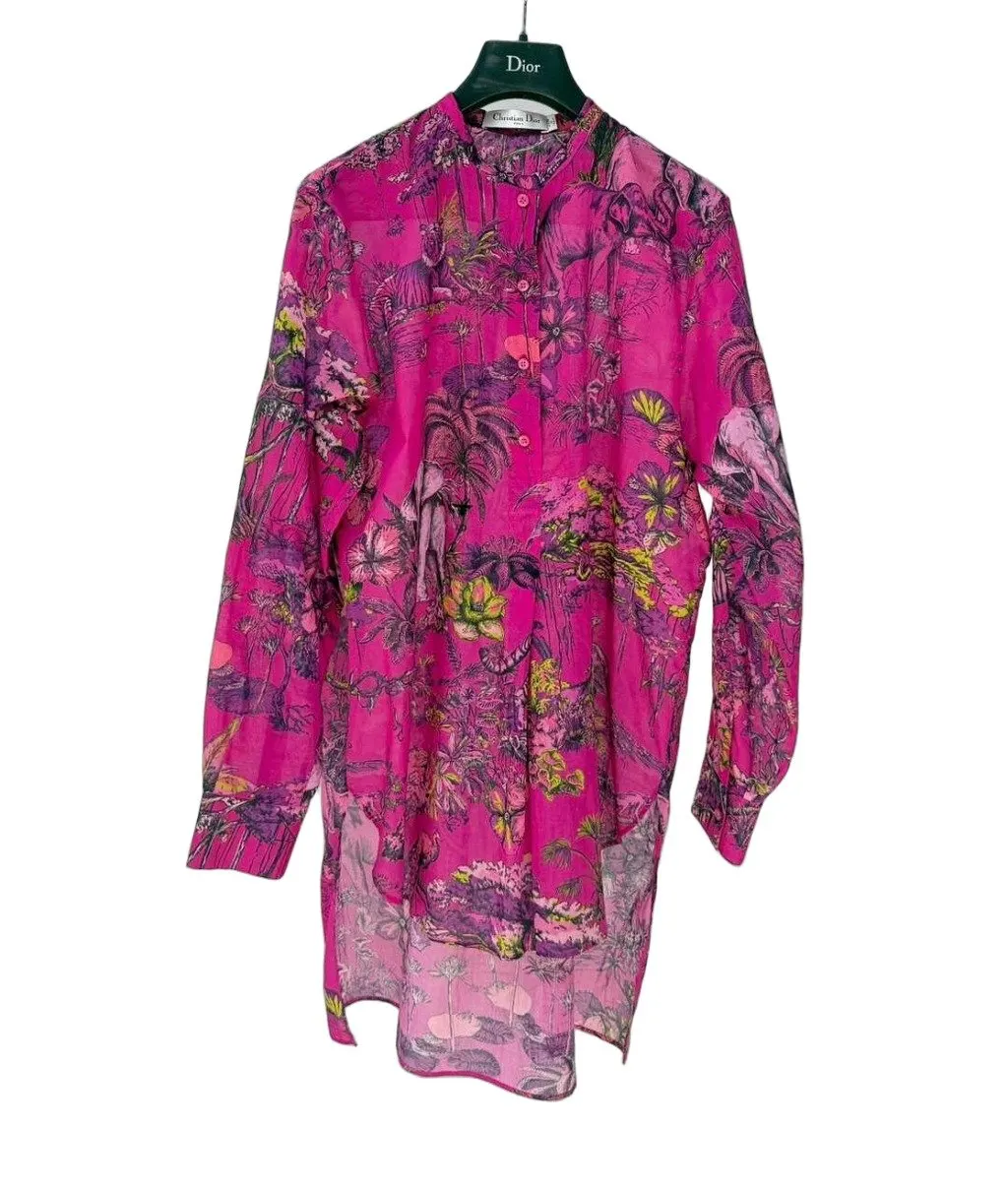 Dior Cotton Dress MultiColor Cotton Never worn - Front View