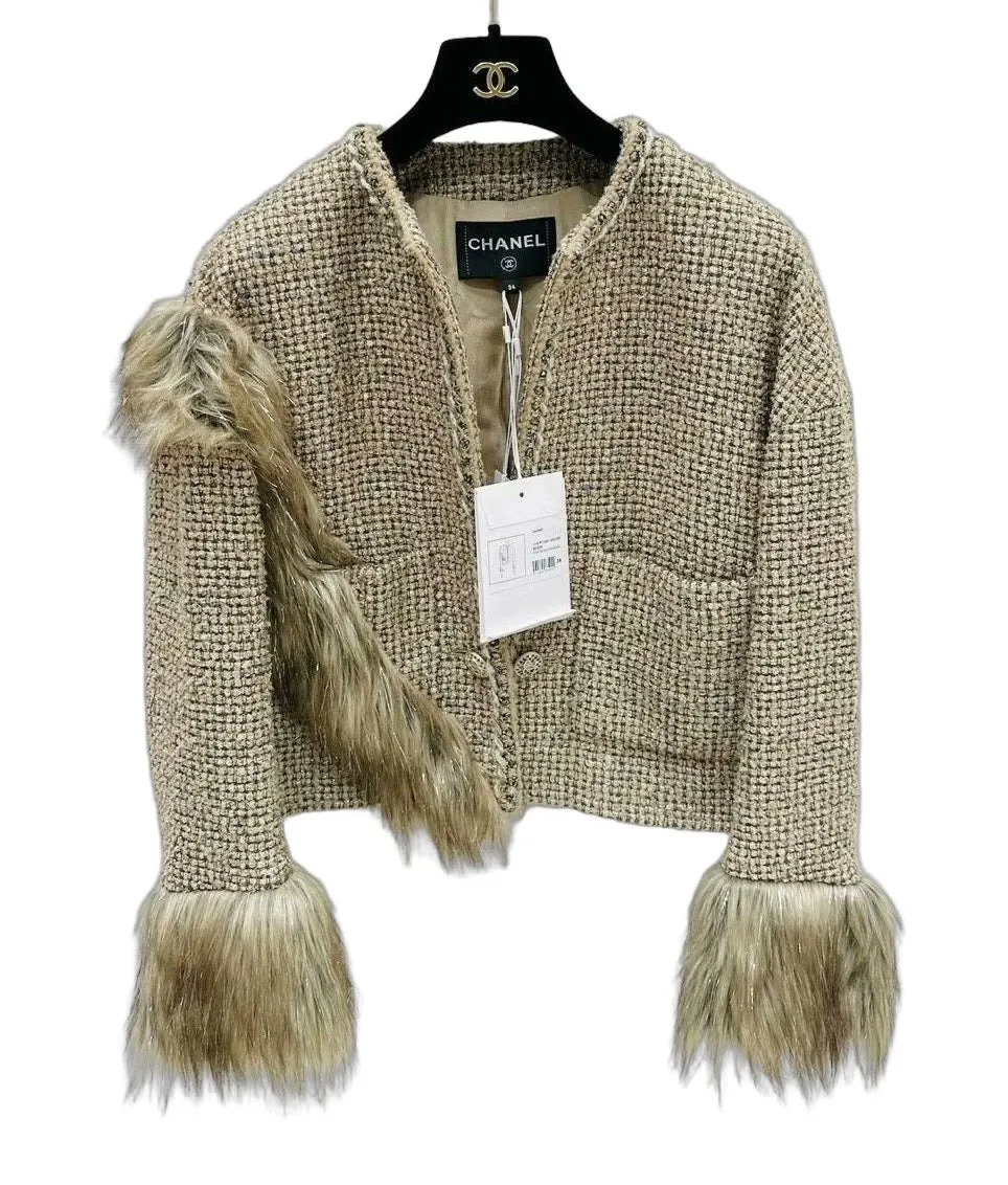 Chanel Tweed Jacket MultiColor Tweed Never worn - Front View