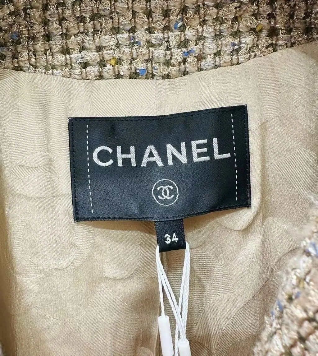Chanel Tweed Jacket MultiColor Tweed Never worn - Back View