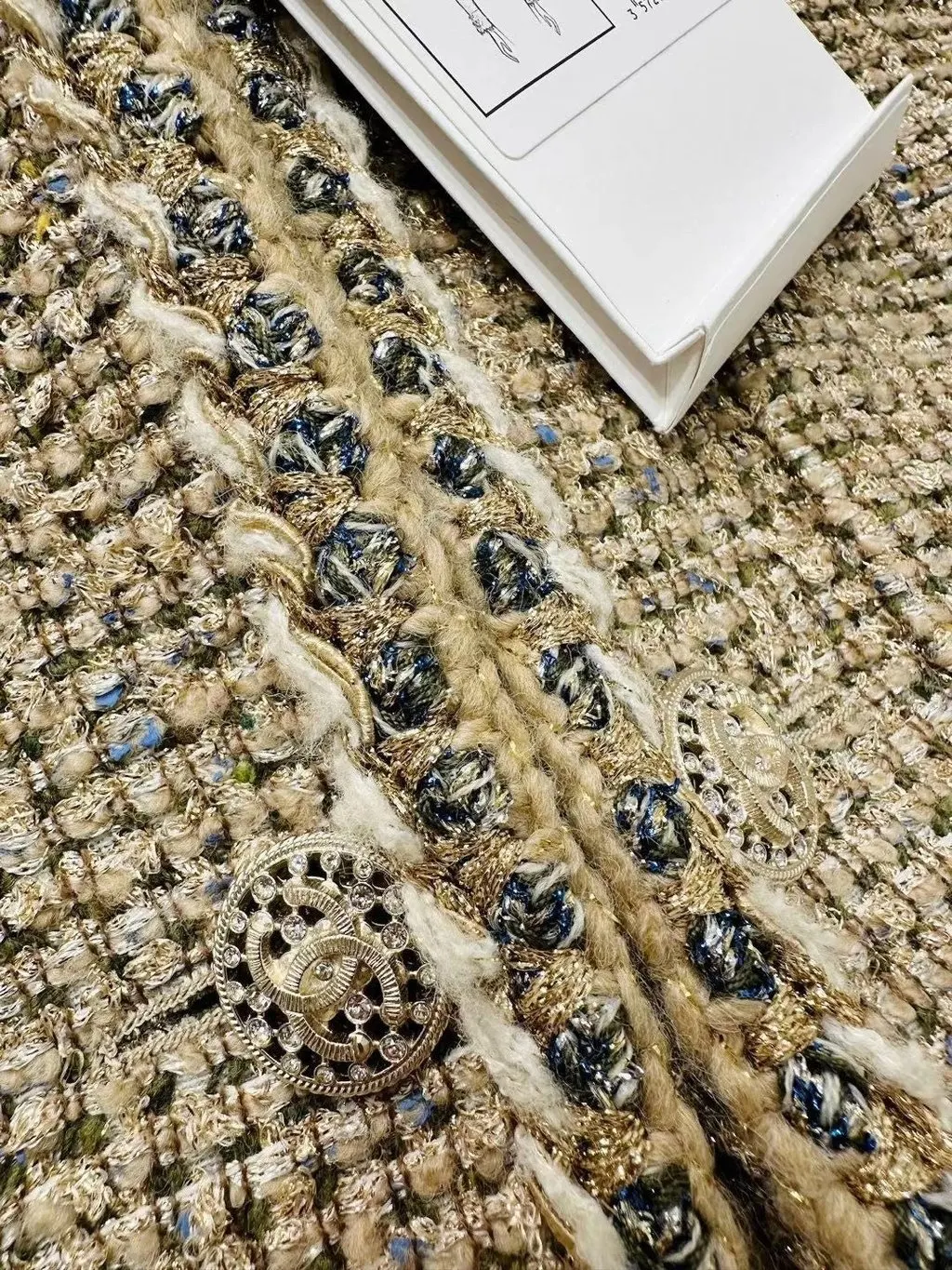 Chanel Tweed Jacket MultiColor Tweed Never worn - Inside View