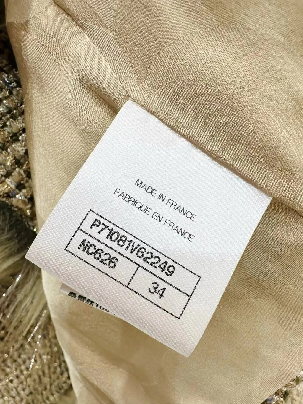 Chanel Tweed Jacket MultiColor Tweed Never worn - Box View