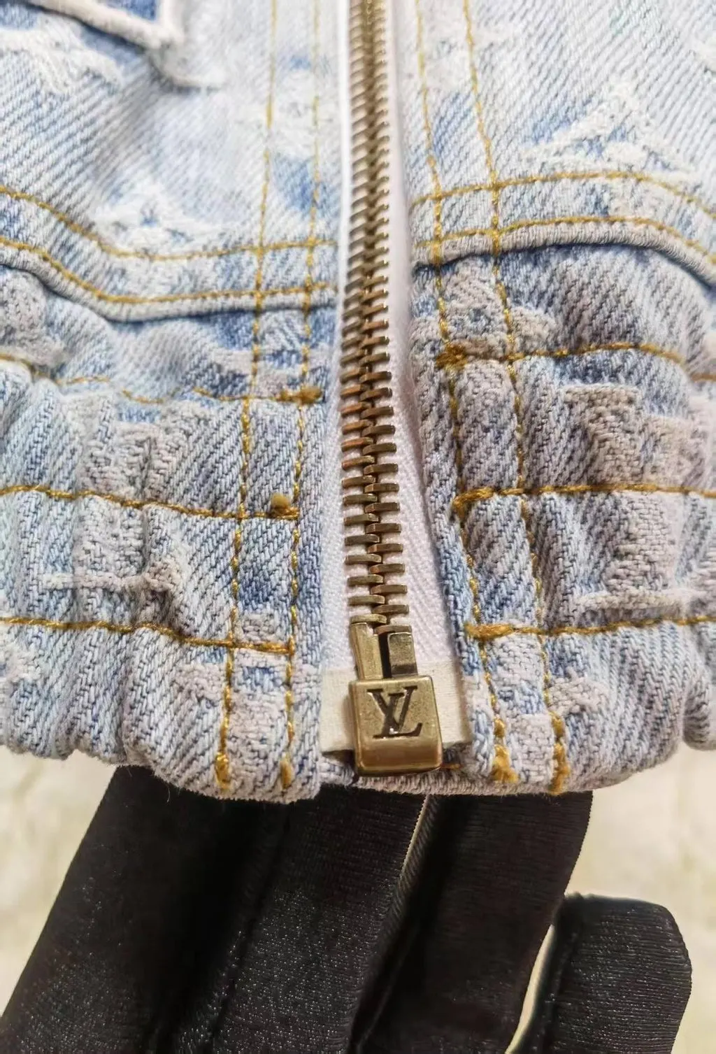 Louis Vuitton Denim Jacket MultiColor Denim Very good - Model View