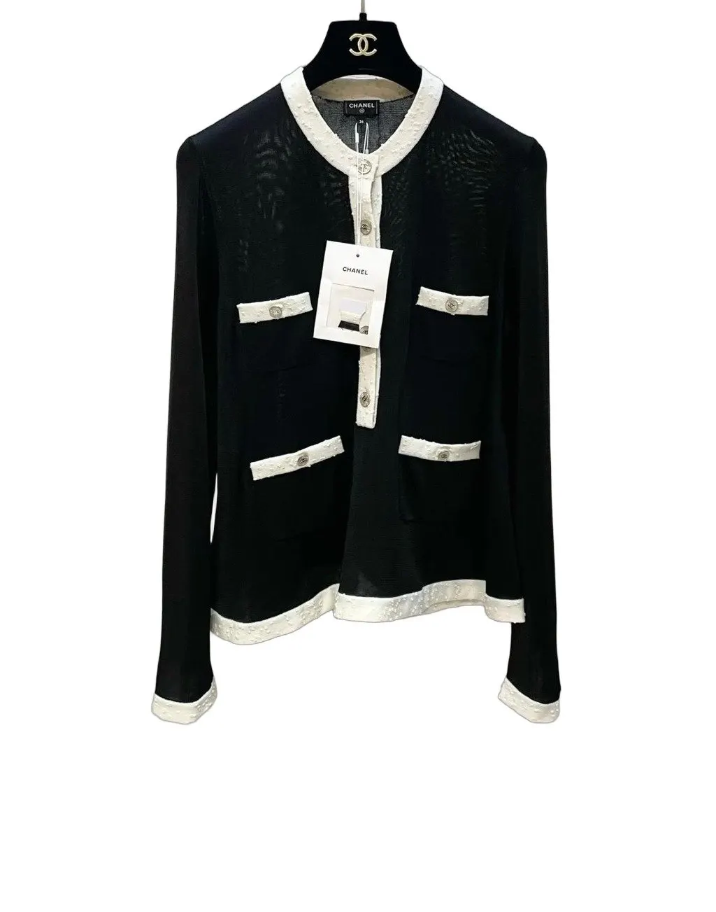 Chanel Silk Top MultiColor Silk Never worn - Front View