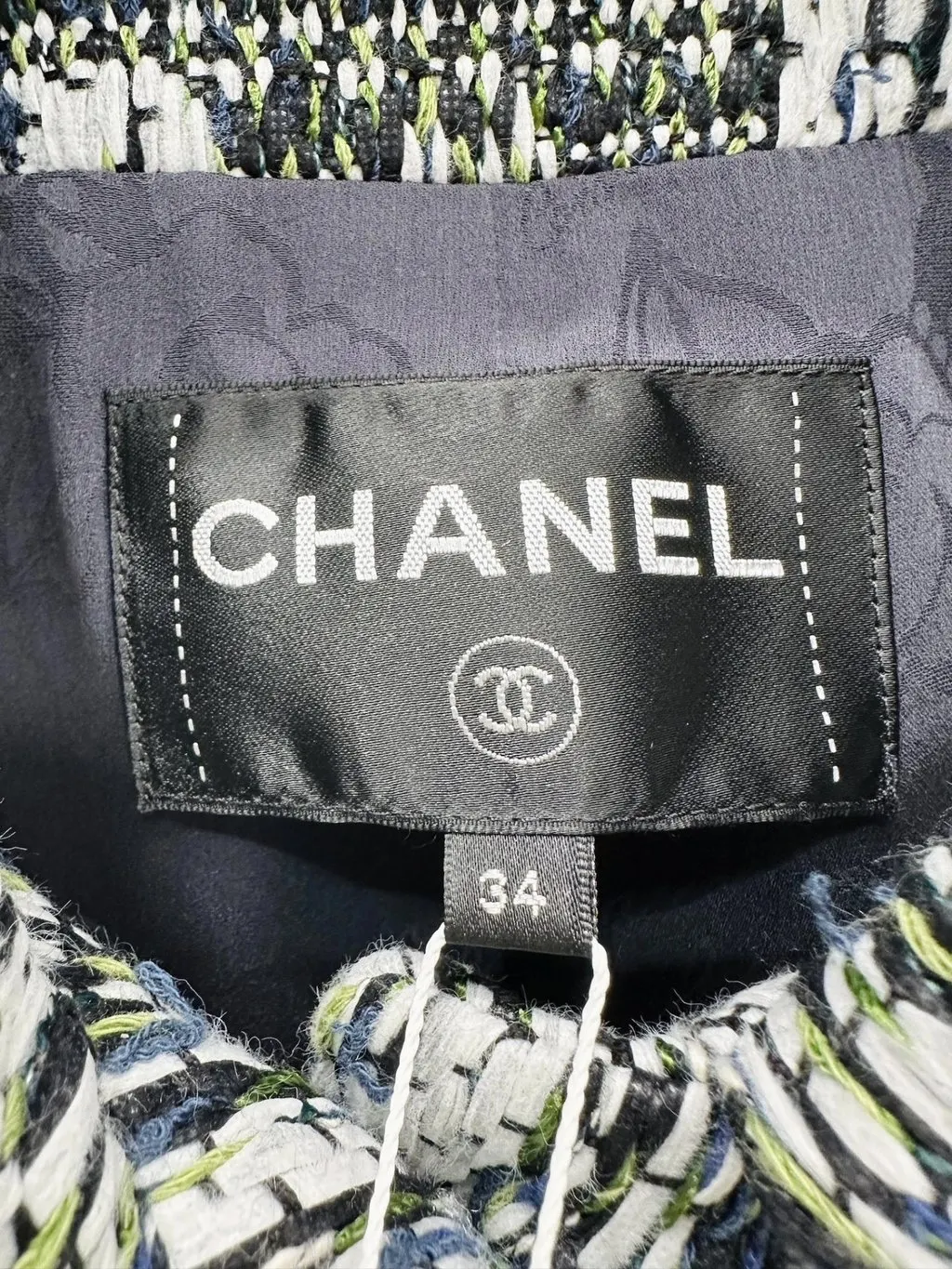 Chanel Tweed Top MultiColor Tweed Very good - Back View