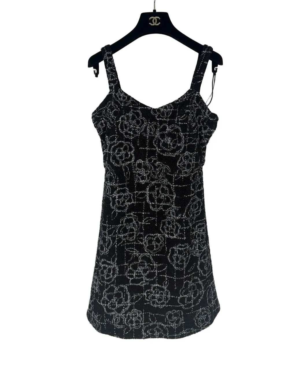 Chanel Tweed Dress MultiColor Tweed Very good - Front View