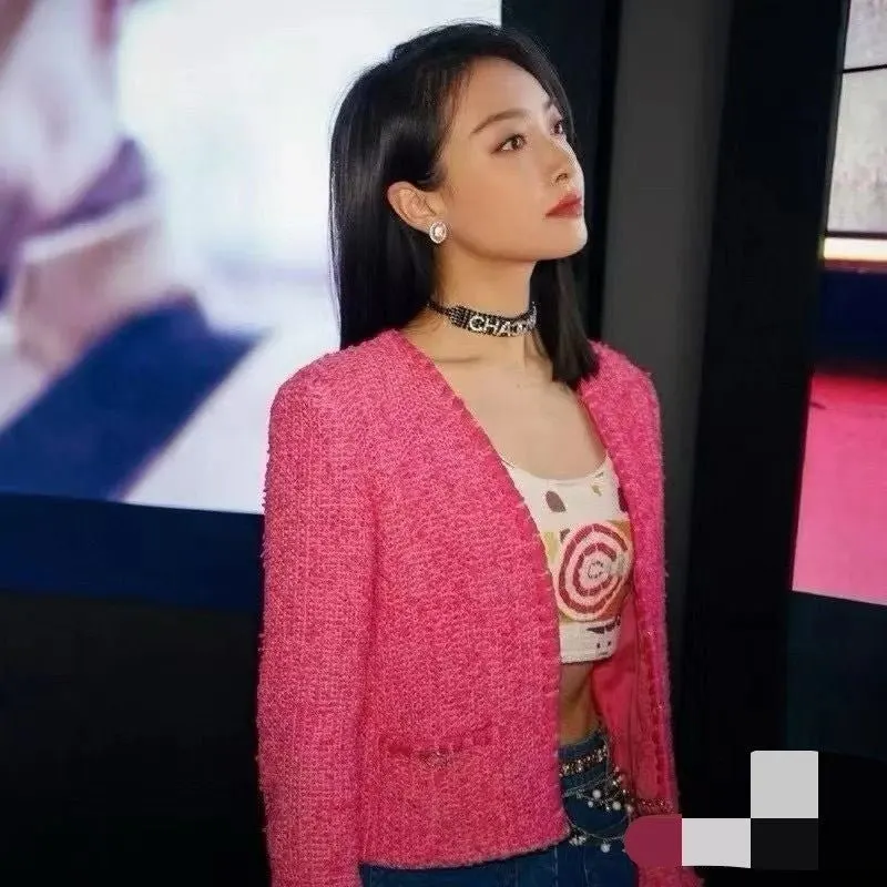 Chanel Pink Tweed Jacket Pink Tweed Very good - Inside View