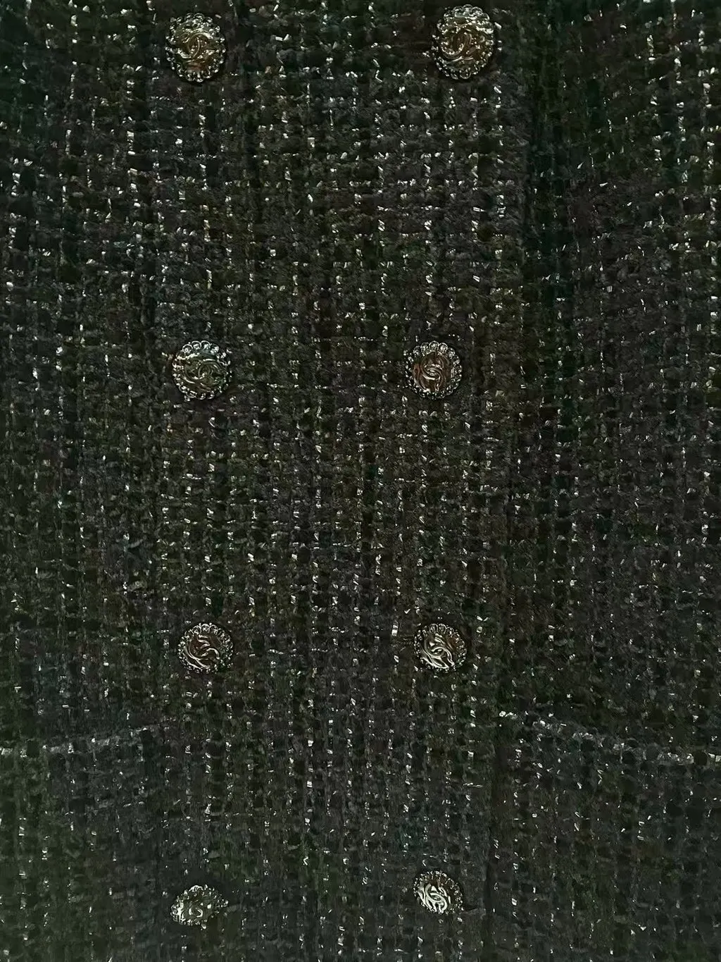 Chanel Black Tweed Jacket Black Tweed Very good - Box View