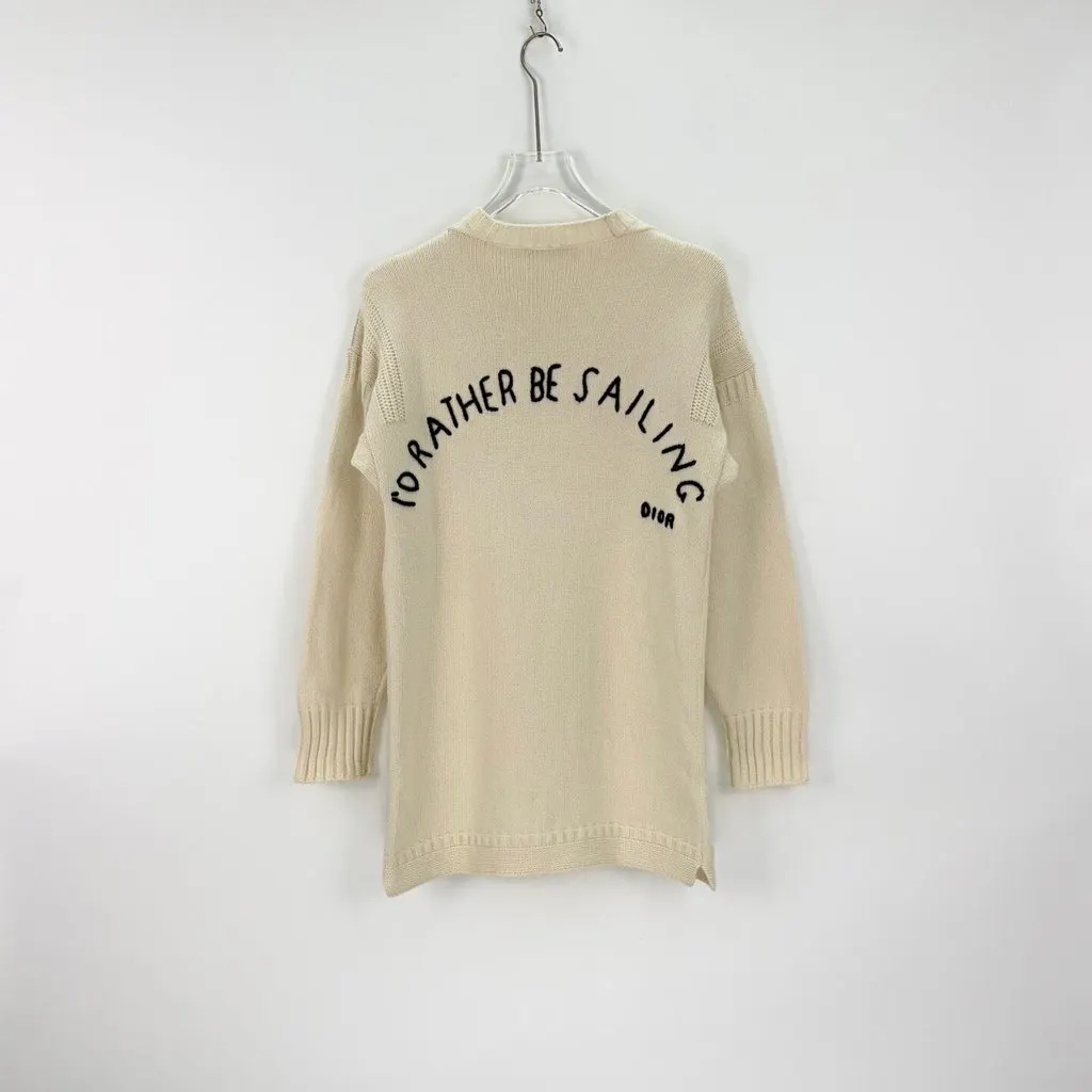 Dior White Wool Knitwear White Wool Never worn, with tag - Model View