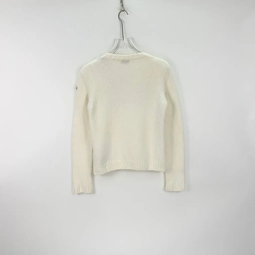 Moncler White Wool Knitwear White Wool Never worn, with tag - Model View