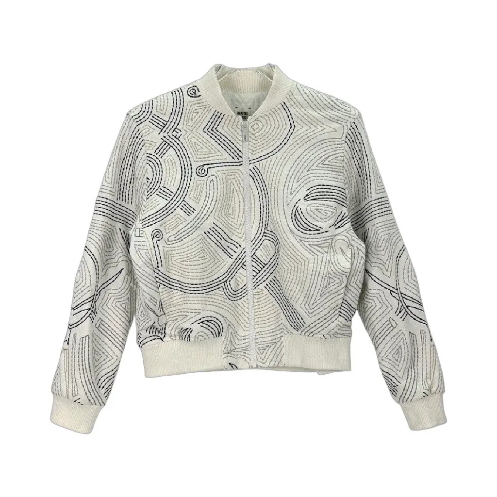 Hermès White Cotton Jacket White Cotton Never worn, with tag - Front View