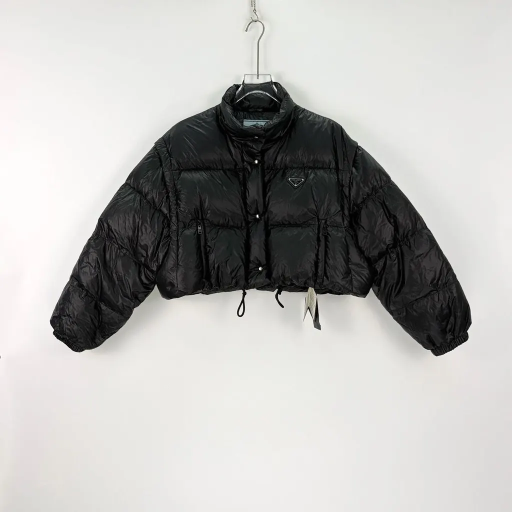 Prada Black Polyamide Jacket Black Polyamide Never worn, with tag - Inside View