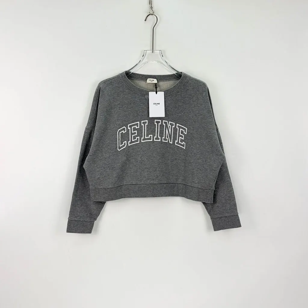 Celine Grey Cotton Knitwear Grey Cotton Never worn, with tag - Inside View