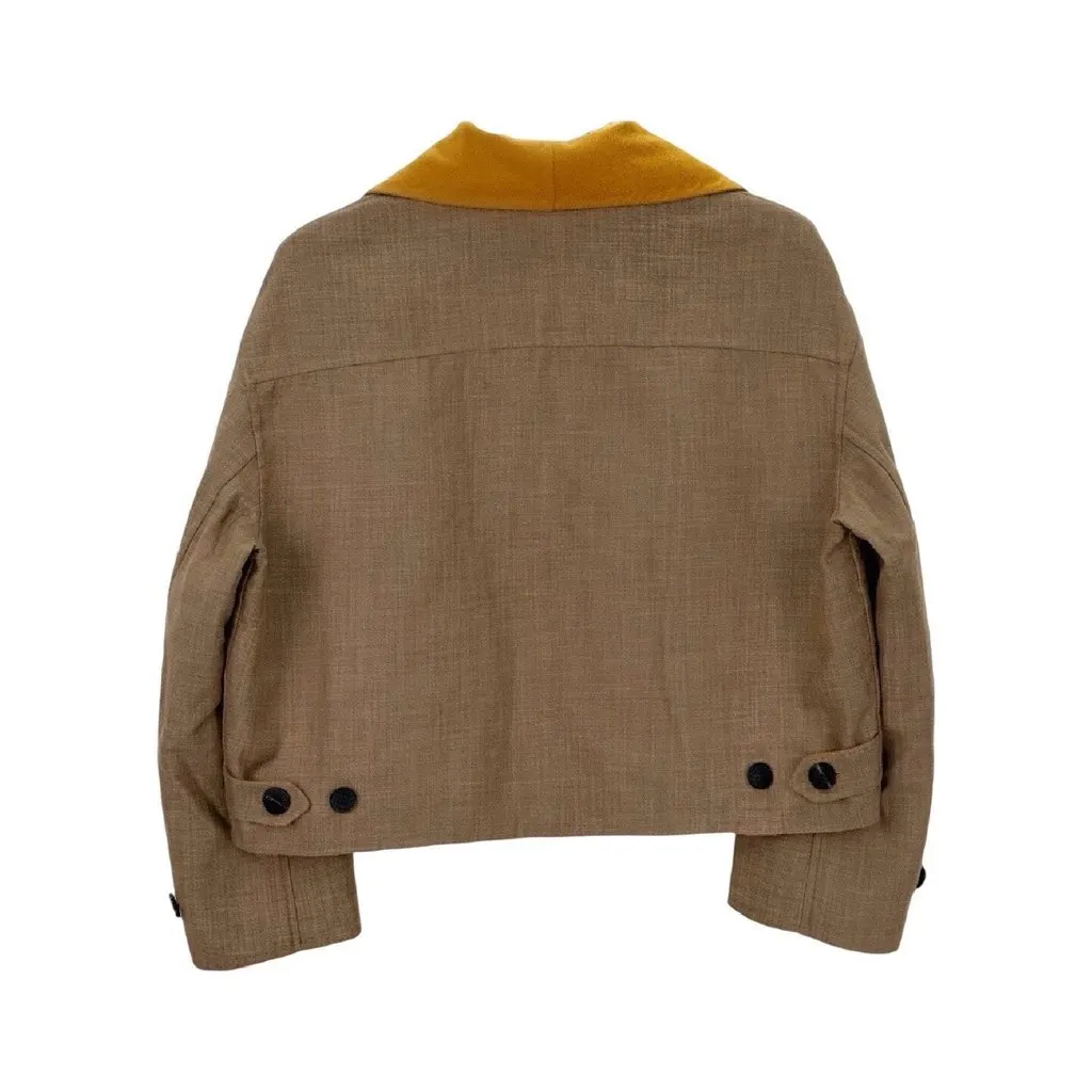 Hermès Brown Cashmere Jacket Brown Cashmere Never worn, with tag - Back View
