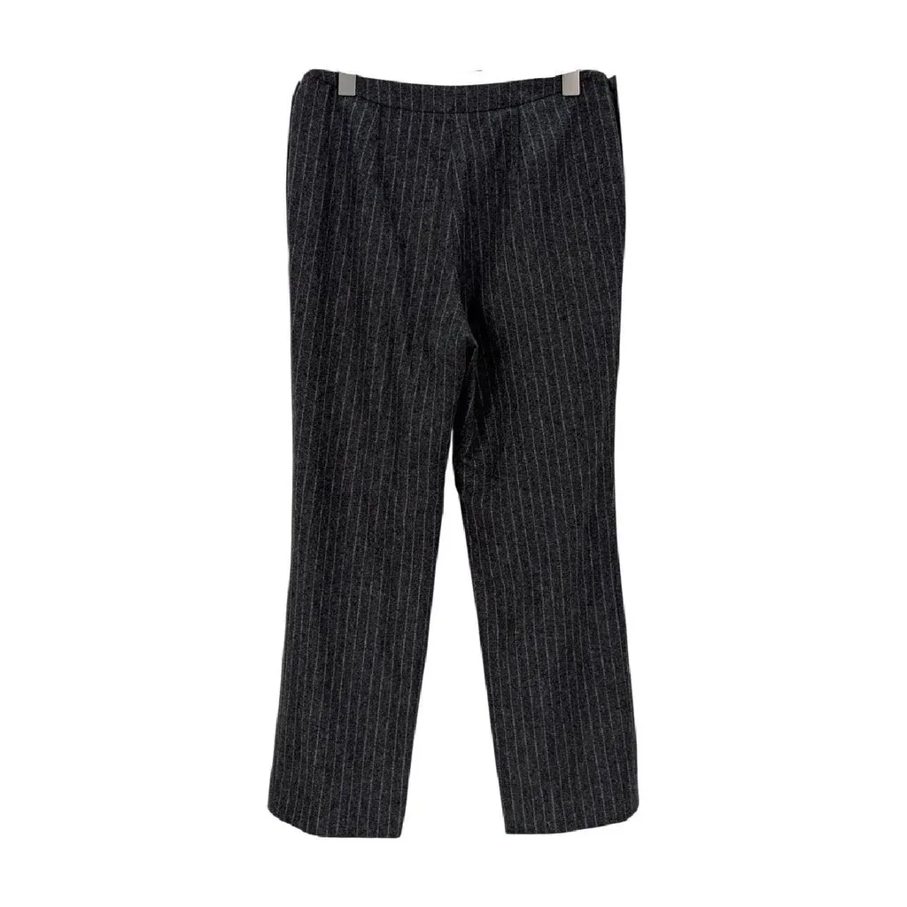 Chanel Black Wool Trousers Black Wool Never worn, with tag - Back View