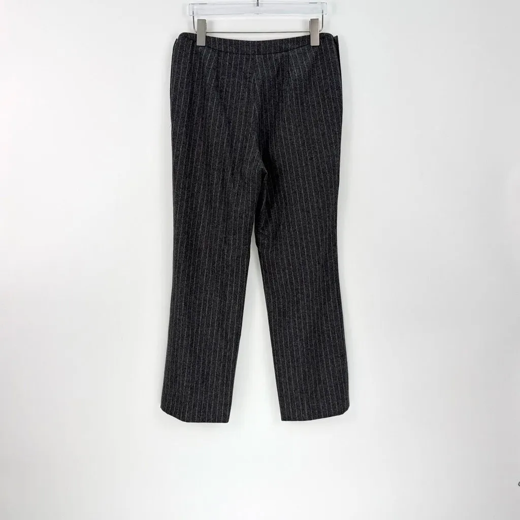 Chanel Black Wool Trousers Black Wool Never worn, with tag - Model View