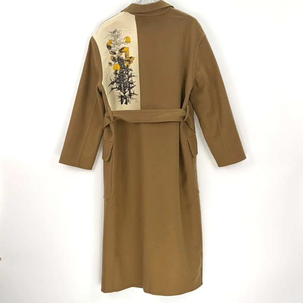 Loewe Khaki Cashmere Coat Khaki Cashmere Never worn, with tag - Model View