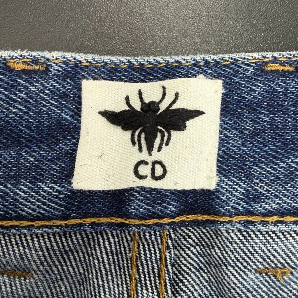 Dior Navy Denim Trousers Navy Denim Never worn, with tag - Box View