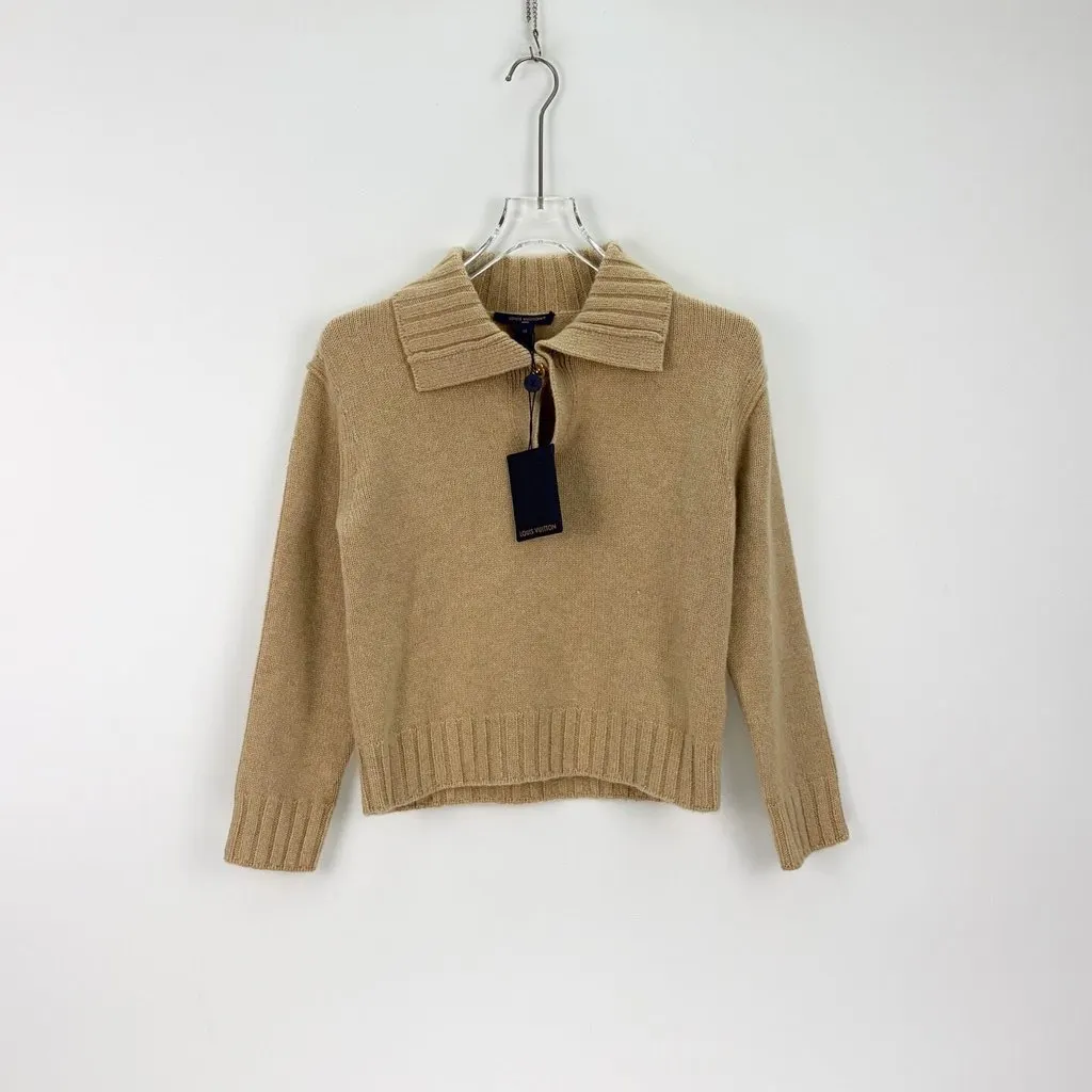 Louis Vuitton Camel Cashmere Knitwear Camel Cashmere Never worn, with tag - Inside View