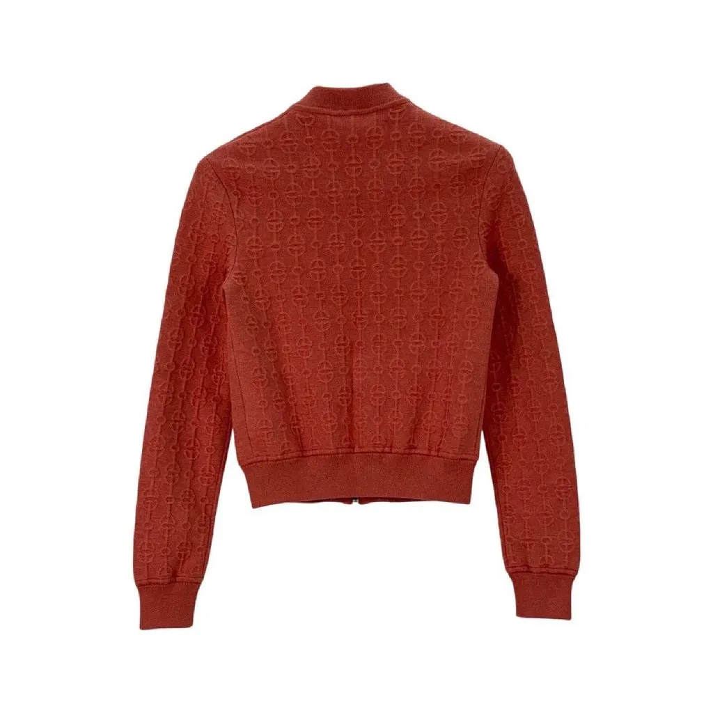 Hermès Orange Cashmere Jacket Orange Cashmere Never worn, with tag - Back View