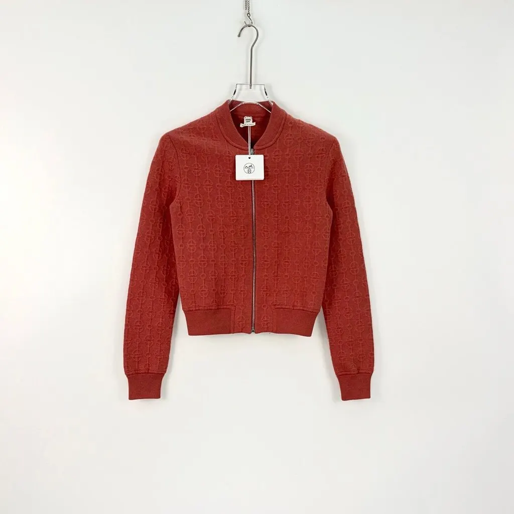 Hermès Orange Cashmere Jacket Orange Cashmere Never worn, with tag - Inside View