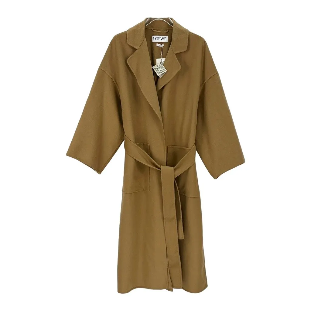 Loewe Camel Cashmere Coat Camel Cashmere Never worn, with tag - Front View