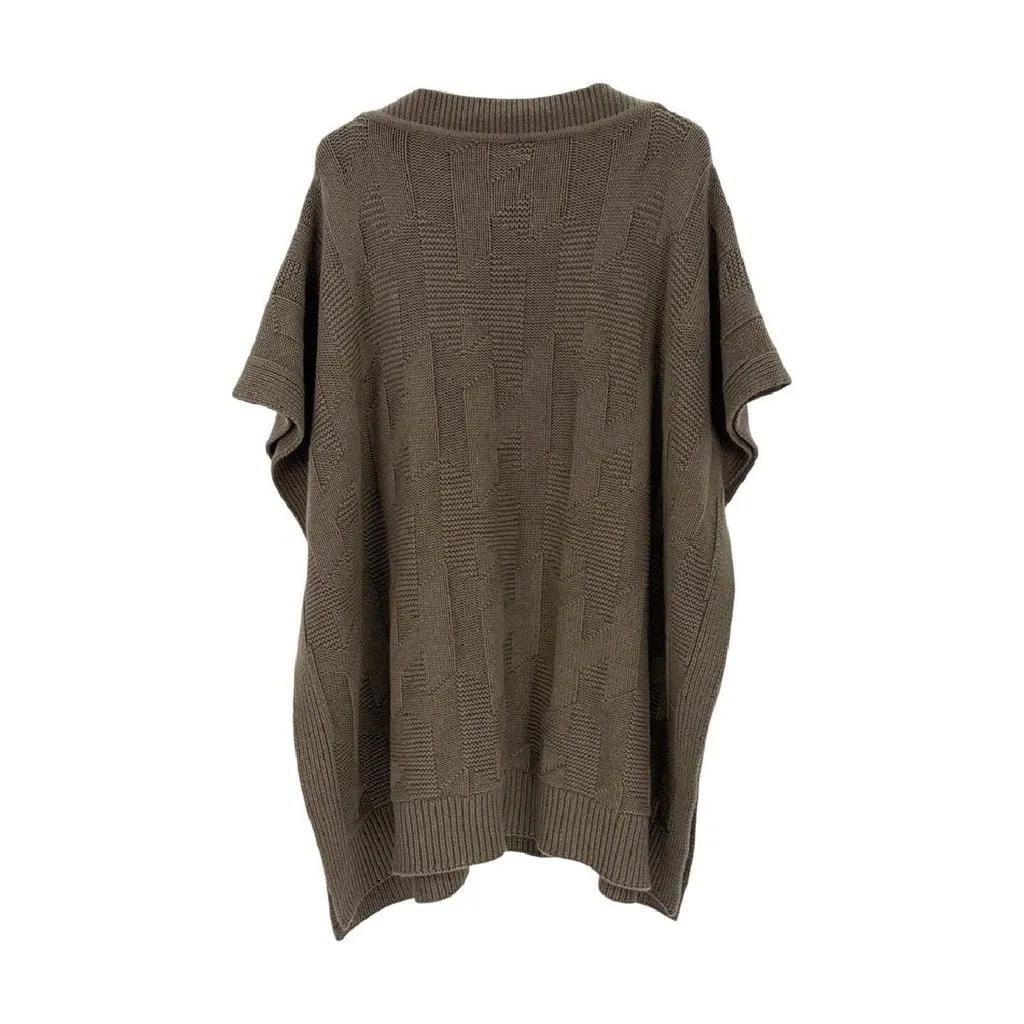 Hermès Khaki Wool Top Khaki Wool Never worn, with tag - Back View